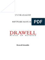 UV-Vis Analyst Software Manual