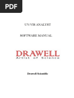 UV-Vis Analyst Software Manual