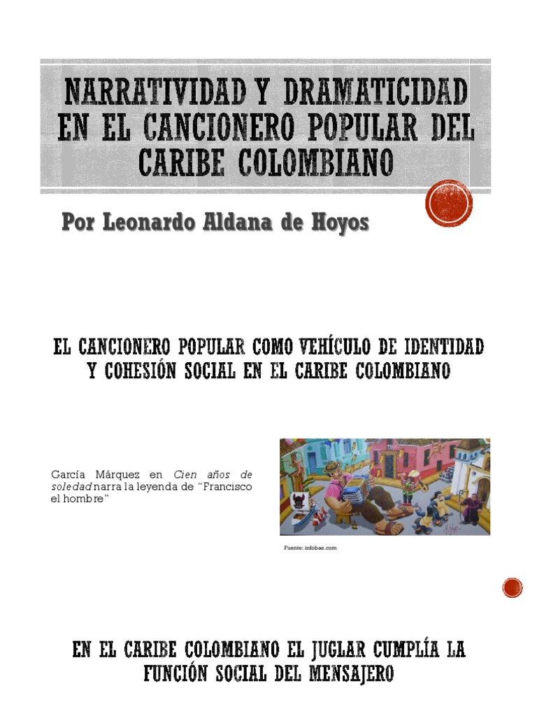 Narratividad y dramaticidad en el cancionero del Caribe | Tragedia
