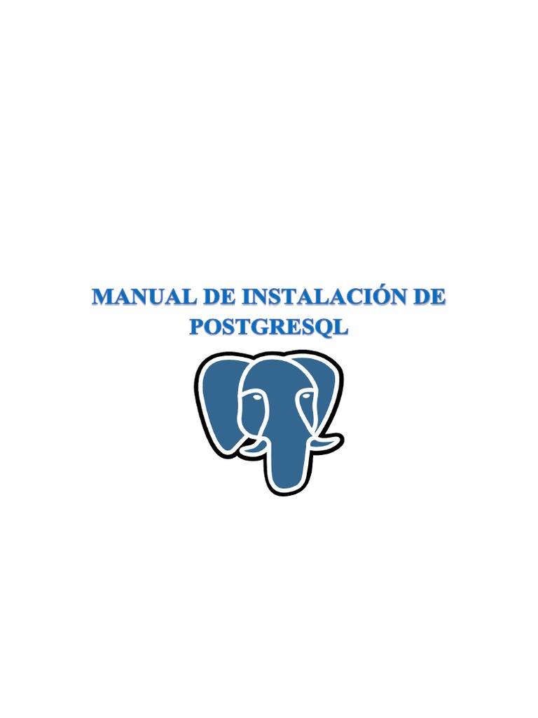 Manual de Instalación de Postgresql | PDF | Postgre Sql | SQL