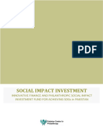 SOCIAL IMPACT INVESTMENT: INNOVATIVE FINANCE FOR SDGs 