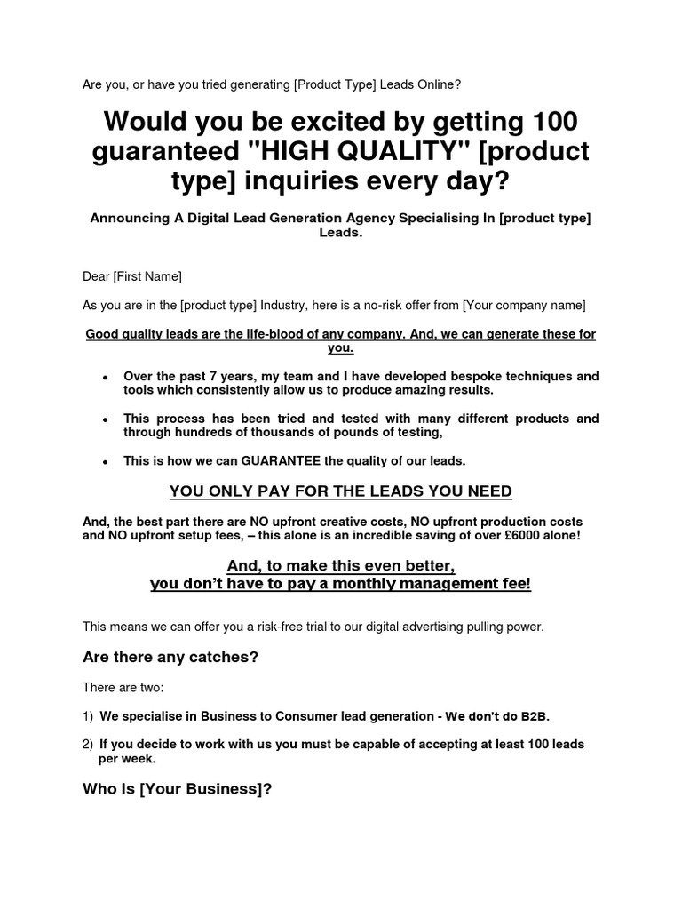 Direct Mail Template 1 | PDF | Direct Marketing | Advertising