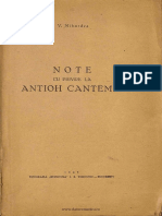 Note Antoh Cantemir