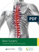 Back Surgery Guide Therapy