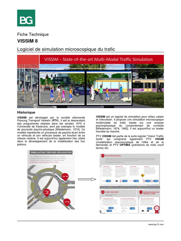 Simulation Trafic avec PTV VISSIM 8 | PDF | Parking | Embouteillage (route)