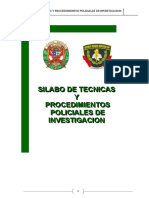 Tecnica y Procedimientos Policiales