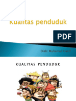 KUALITAS PENDUDUK INDONESIA