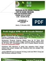 Paparan RPHJP KPHL Unit III Sasadu Bidadari - Maluku Utara
