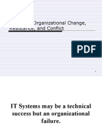 Managing Organizational Change, Resistance, and Conflict