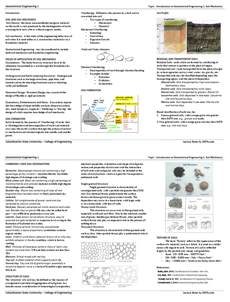 Introduction to Soil Mechanics Basics | PDF | Clay | Weathering