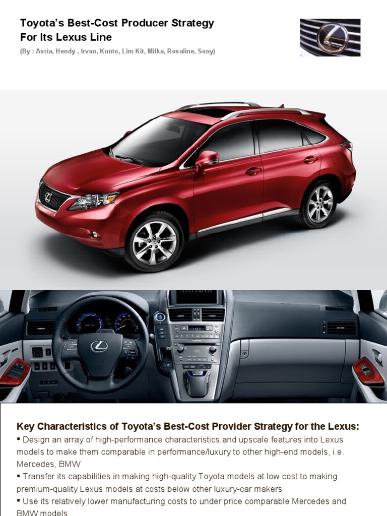 Toyota's Lexus Best-Cost Strategy | PDF
