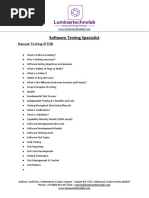 Software Testing - Luminar Technolab - Syllabus