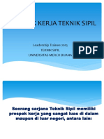 PROSPEK KERJA TEKNIK SIPIL Dan ETIKA PROFESI KEPEMIMPINAN