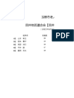 令和元年5月25日 田井東老人会名簿