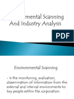 Ch. 4 Environmental Scanning and Industry Analysis