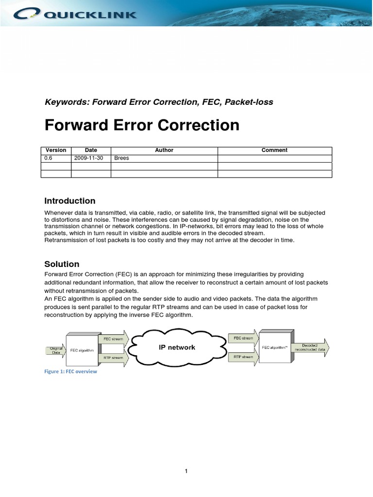 Next-Level Forward Error Correction | PDF | Forward Error Correction ...