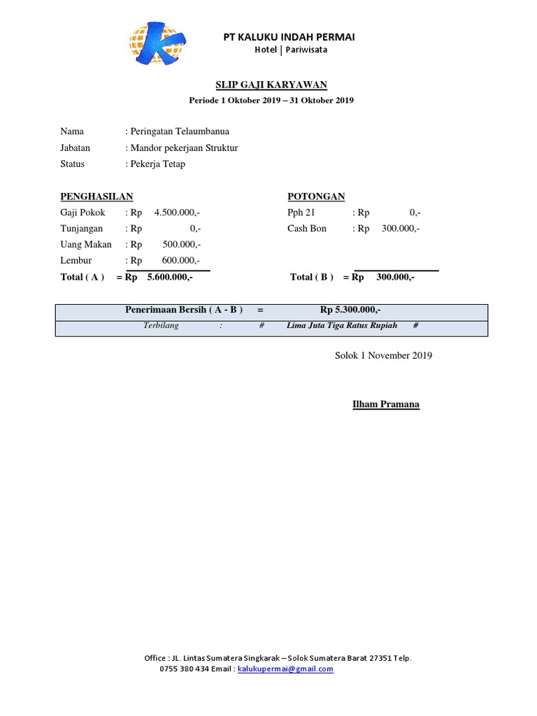 Slip Gaji Docx