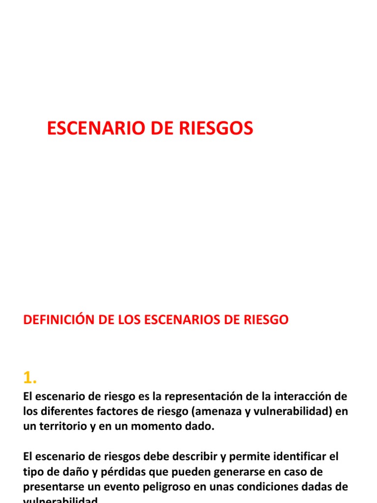 Escenarios de Riesgos Sismos | PDF | Vulnerabilidad | Riesgo