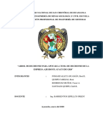 Árbol de decisiones para apoyar la toma de decisiones de la empresa AJEGROUP sobre la demanda de sus productos en Ayacucho 2020