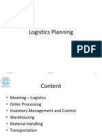3. Logistics Planning