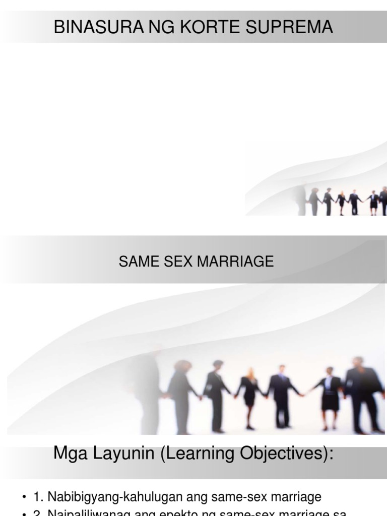 Same Sex Marriage | PDF