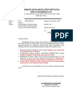 Surat Pemberitahuan Deadline Utk PKM 2019