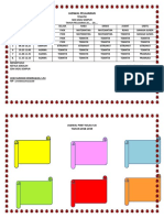 Jadwal Pelajaran Kelas 4B