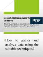 Lesson 5 Finding Answers Through Data Collection