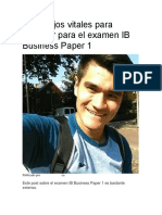 Estructura para responder preguntas de alto puntaje en el examen IB Business Paper 1