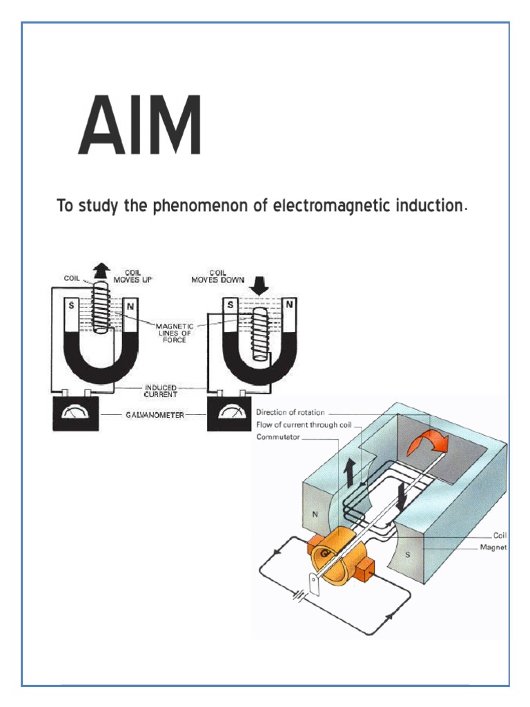 Emi class 12 project pdf electromagnetic induction magnetic field
