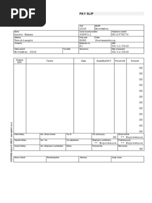 PAY SLIP