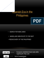 Spanish Era in The Philippines
