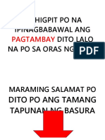 Mahigpit Po Na Ipinagbabawal Ang Pagtambay Dito Lalo Na Po Sa Oras NG Klase
