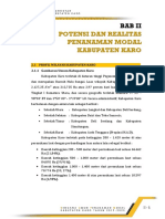 003 - Bab Ii Potensi Dan Realitas Penanaman Modal Kabupaten Karo