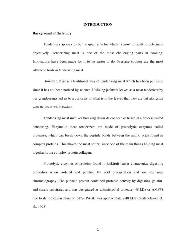 Jackfruit Leaves As Meat Tenderizer Experiment Proteins
