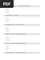 High School English Pre-Test Sample | PDF