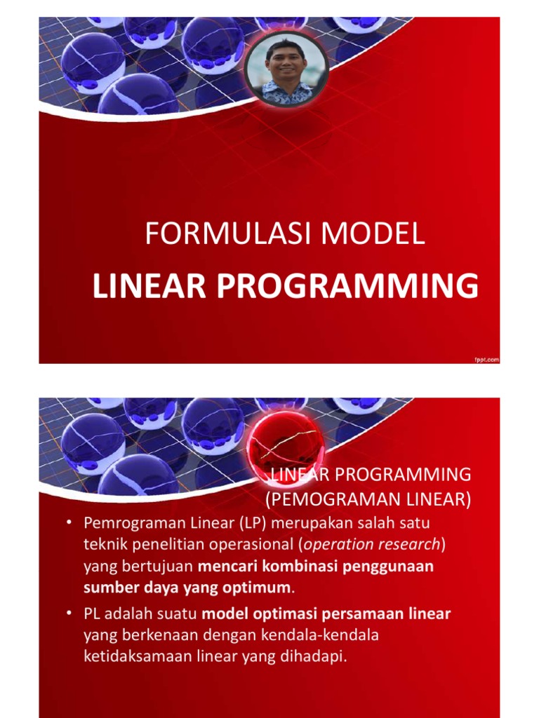 Formulasi Model Linear Programing | PDF