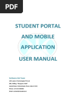 Student Portal & Mobile Application User Manual