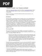 Download Normative or Realist versus Normative and Realist by neocons86 SN44224460 doc pdf