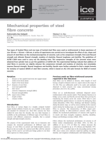 Mechanical properties of steel fiber concrete