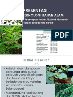 Penetapan Alkaloid Belladona