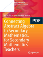 COnnecting Abstract Algebra To Secondary Mathematics Teachers PDF