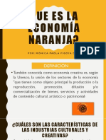 Qué es la Economía Naranja