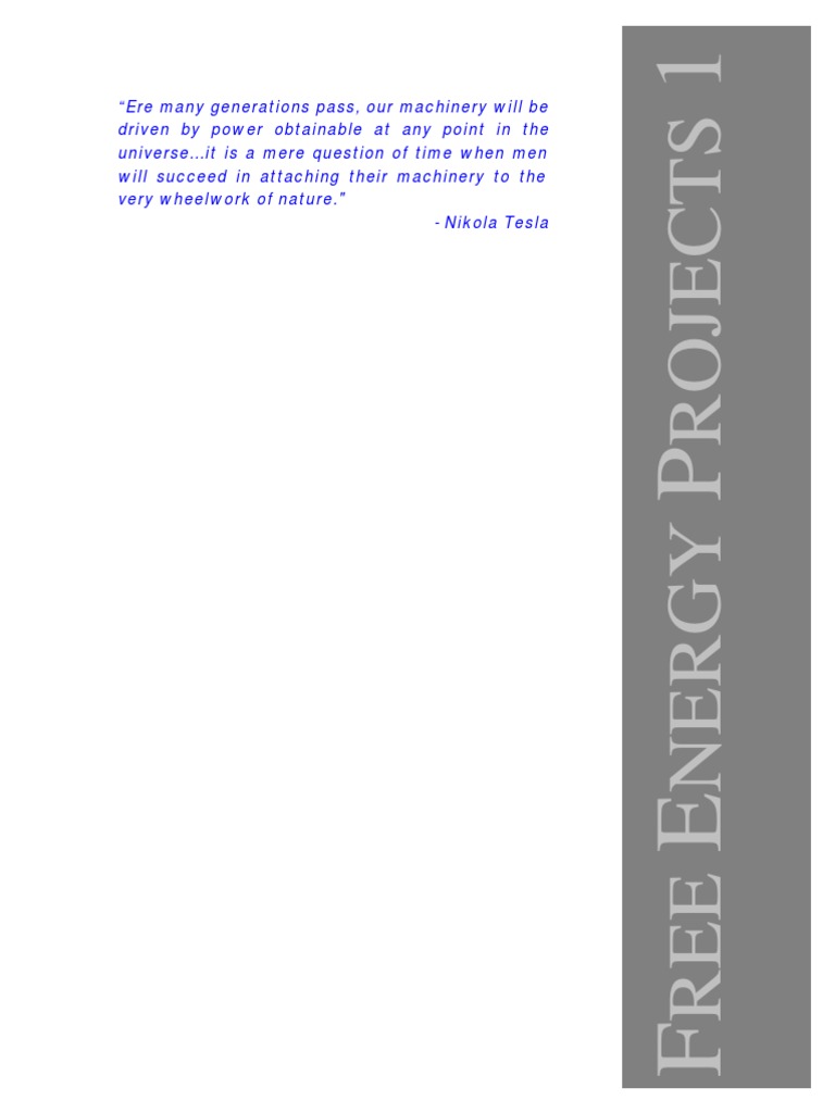 Free Energy Projects 1 PDF | PDF | Magnetic Field | Magnet