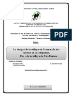 Mémoire Finale Budget Wilaya PDF