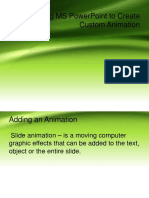 Using MS PowerPoint To Create Custom Animation