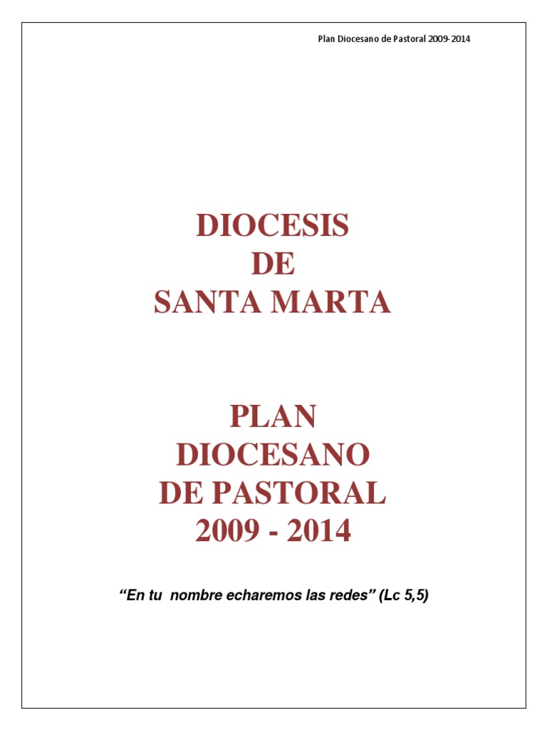 Plan Diocesano de Pastoral | PDF | Iglesia Católica | eucaristía