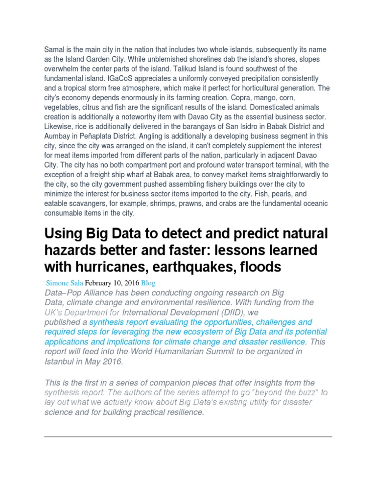 Natural Hazard Pdf Flood Hazards