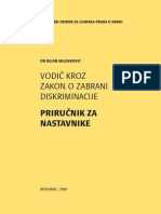 Vodic Kroz Zakon o Zabrani Diskriminacije - Prirucnik Za Nastavnike PDF