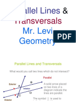 Parallel Lines Cut by A Transversal